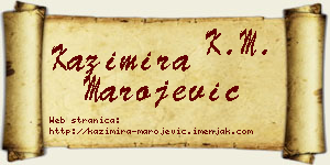 Kazimira Marojević vizit kartica